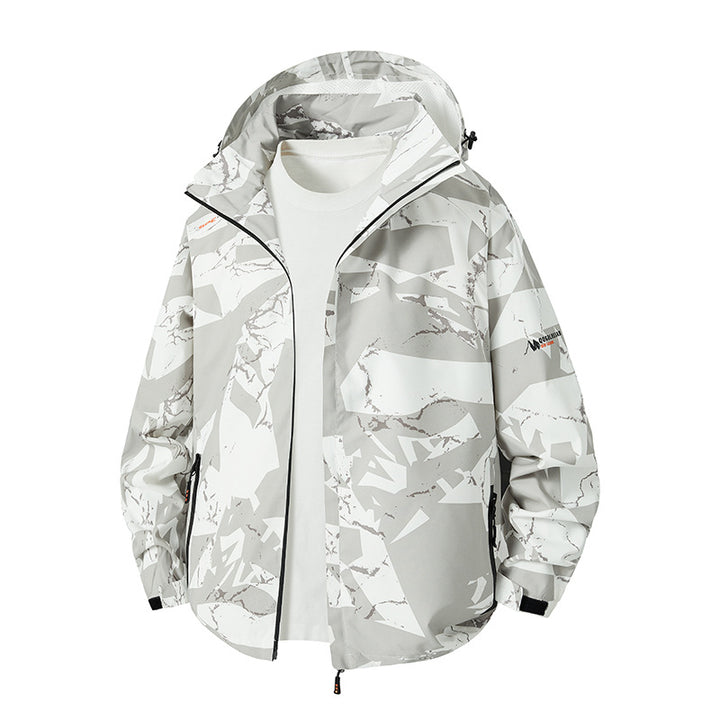 Herren Leichte Funktionsjacke mit Kapuze Echo Archiv