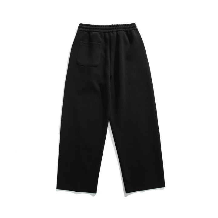 Damen Cropped-Sweatpant mit rohem Saum, elastischem Bund und seitlichen Eingrifftaschen Echoarchiv