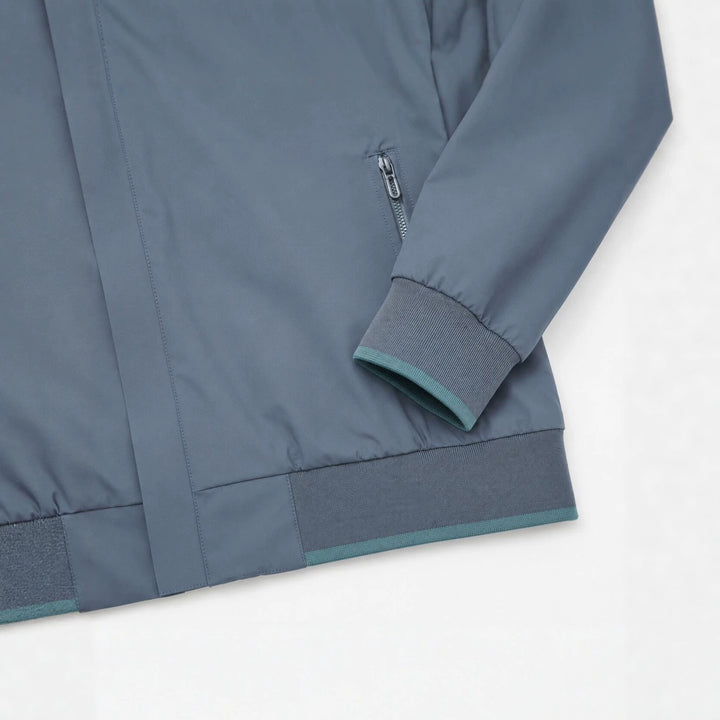 Herren Kapuzen-Blouson Leichter Windbreaker mit geripptem Saum und verdeckter Reißverschlussleiste Echo Archiv