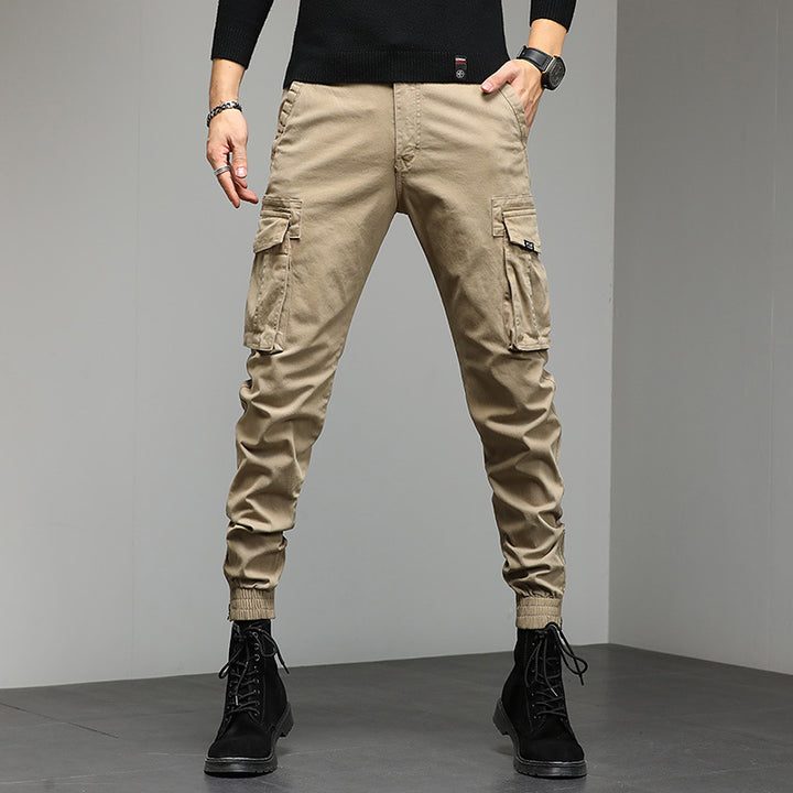 Herren stylische Cargohose mit elastischem Bund und praktischen Taschen Echoarchiv