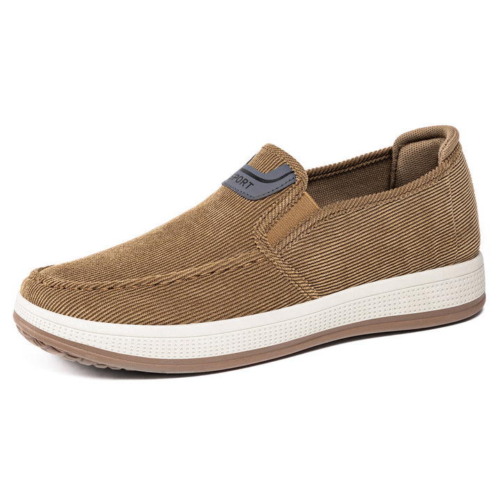 Herren nan Cord-Slipper-Sneaker mit elastischem Einstieg, gepolsterter Innensohle und griffiger Gummilaufsohle Echo Archiv