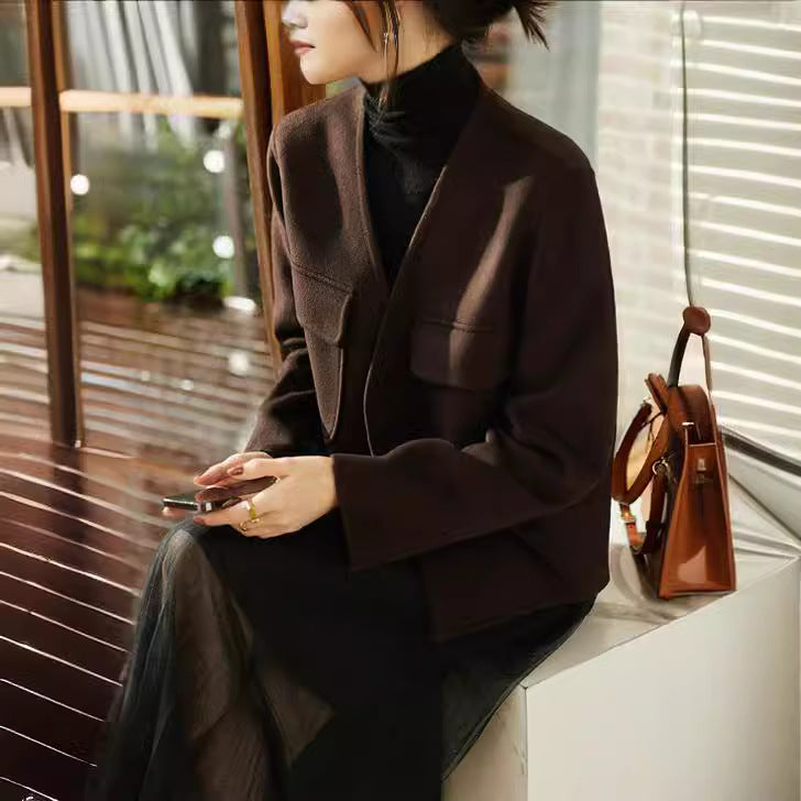 Damen Moderne Oversized-Jacke Echoarchiv