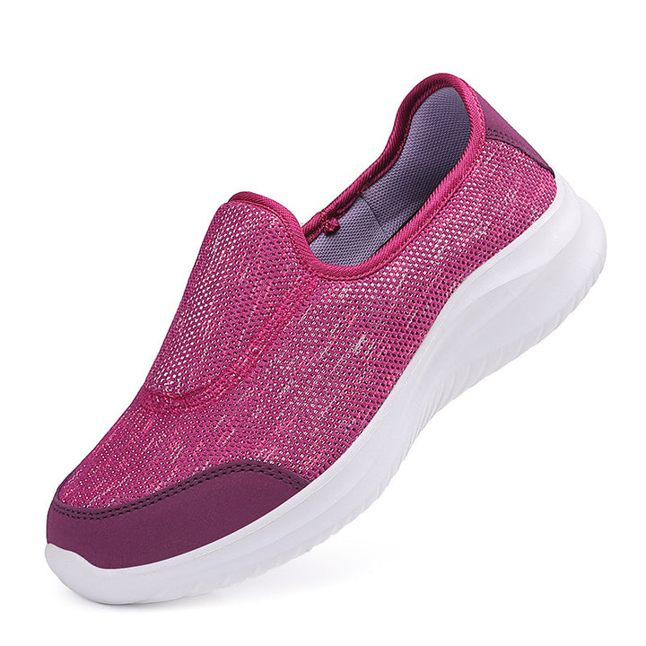 Damen nan eleganter Schlupfsneaker mit elastischen Zierbändern, atmungsaktiver Strickkonstruktion und gedämpfter Komfortlaufsohle Echo Archiv