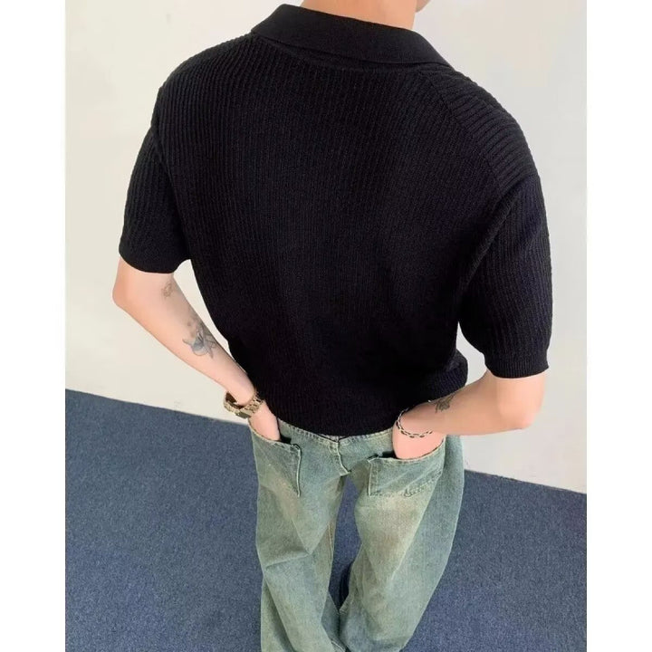 Herren Elegantes Poloshirt mit strukturiertem Design Echo Archiv