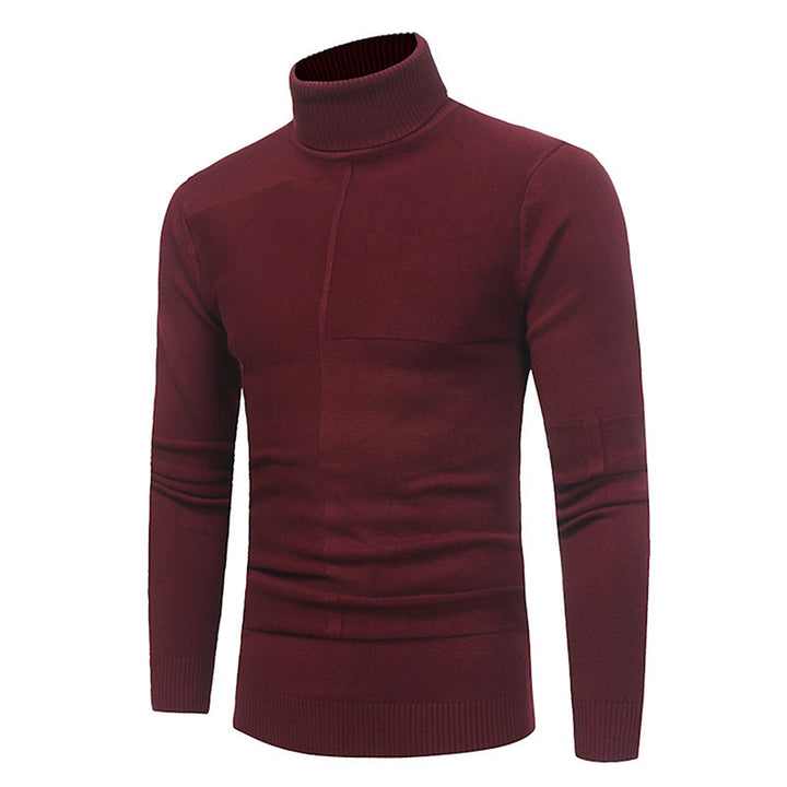 Herren Rollkragenpullover mit strukturierten Akzenten Echoarchiv