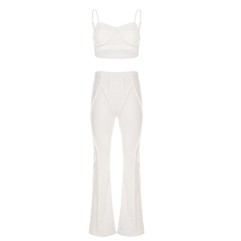 Damen Modische Flared Pants aus innovativem Stretch-Material Echo Archiv