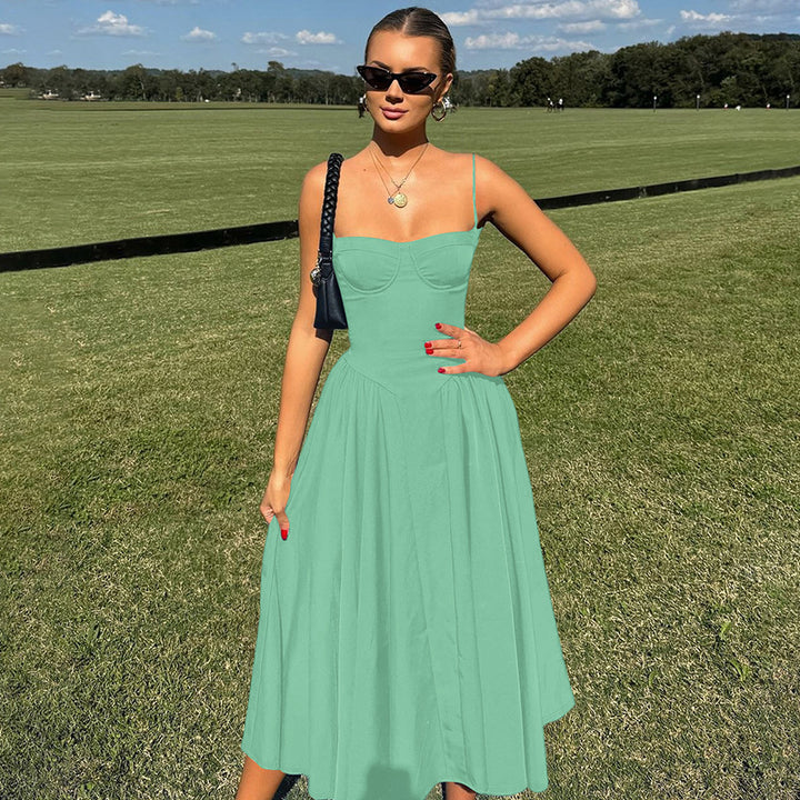 Damen Maxi-Kleid mit elegantem Bustier-Oberteil und fließendem Rock Echo Archiv