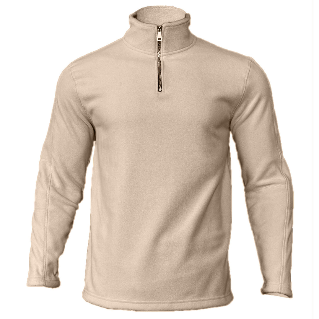 Herren Fleece-Pullover mit halbem Reißverschluss und komfortablem Stehkragen Echoarchiv