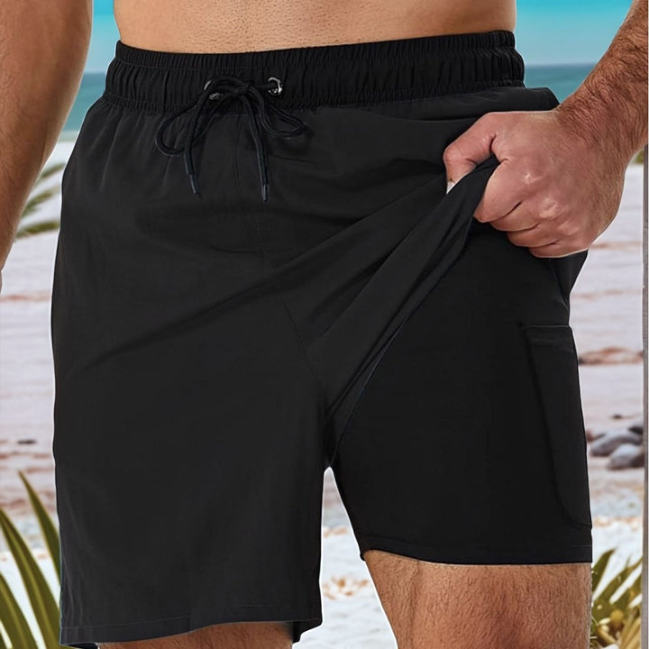 Herren Komfortable Badeshorts Echo Archiv