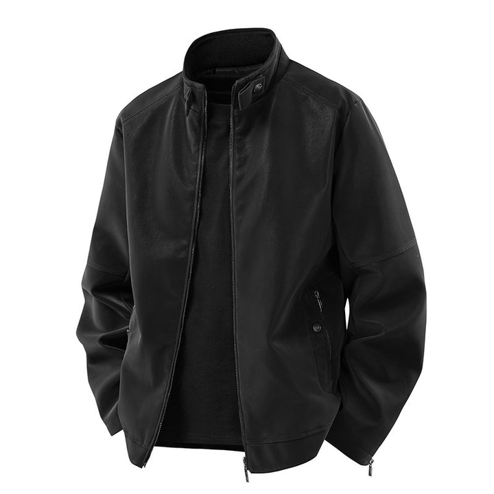 Herren Stilvolle und moderne Kunstlederjacke Echo Archiv