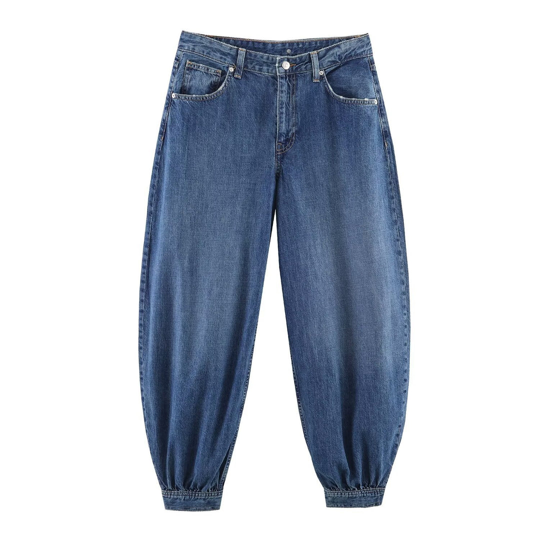 Damen Tapered Jeans mit elastischem Bündchen und bequemer Passform Echo Archiv