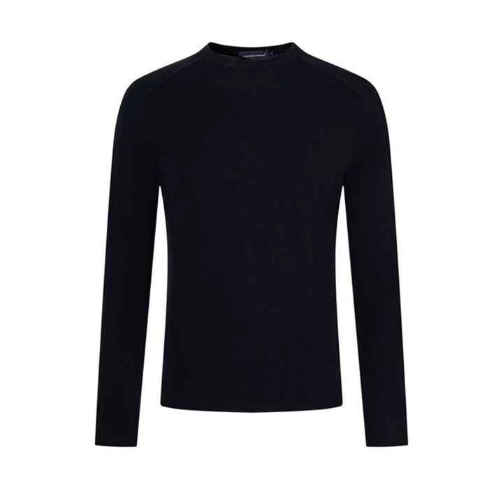 Herren Feinstrick-Pullover mit Rundhalsausschnitt aus Merinowolle Echoarchiv