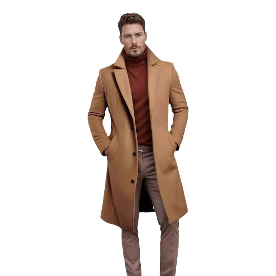 Herren eleganter Wollmantel Echoarchiv