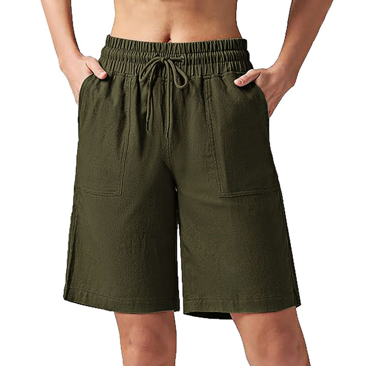 Damen lässige Freizeithose mit elastischem Bund und praktischen Taschen Echo Archiv