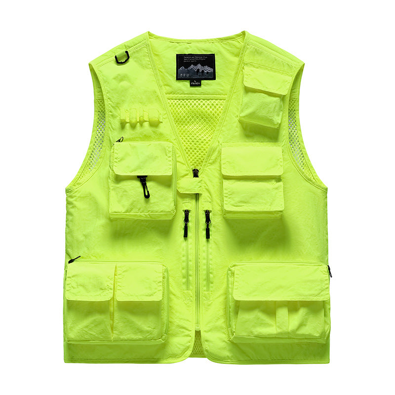 Herren Multifunktionale Anglerweste mit Taschen Echo Archiv