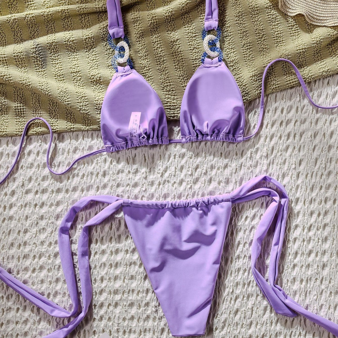 Damen Triangel-Bikini mit modischen Applikationen Echo Archiv