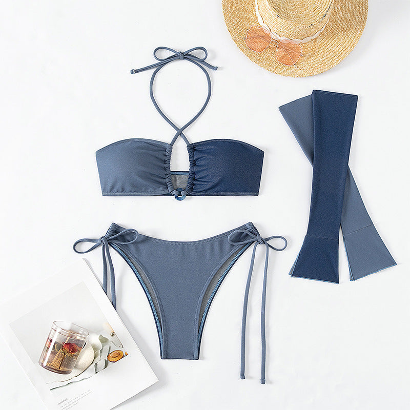 Damen modischer Bikini mit langen Ärmeln Echo Archiv
