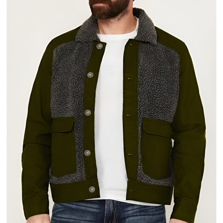 Herren modische Jacke mit durchgehendem Fleece-Futter Echoarchiv