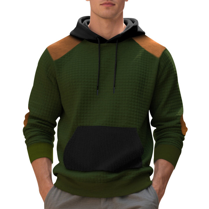 Herren modischer Kapuzenpullover mit strukturiertem Design und praktischen Taschen Echoarchiv