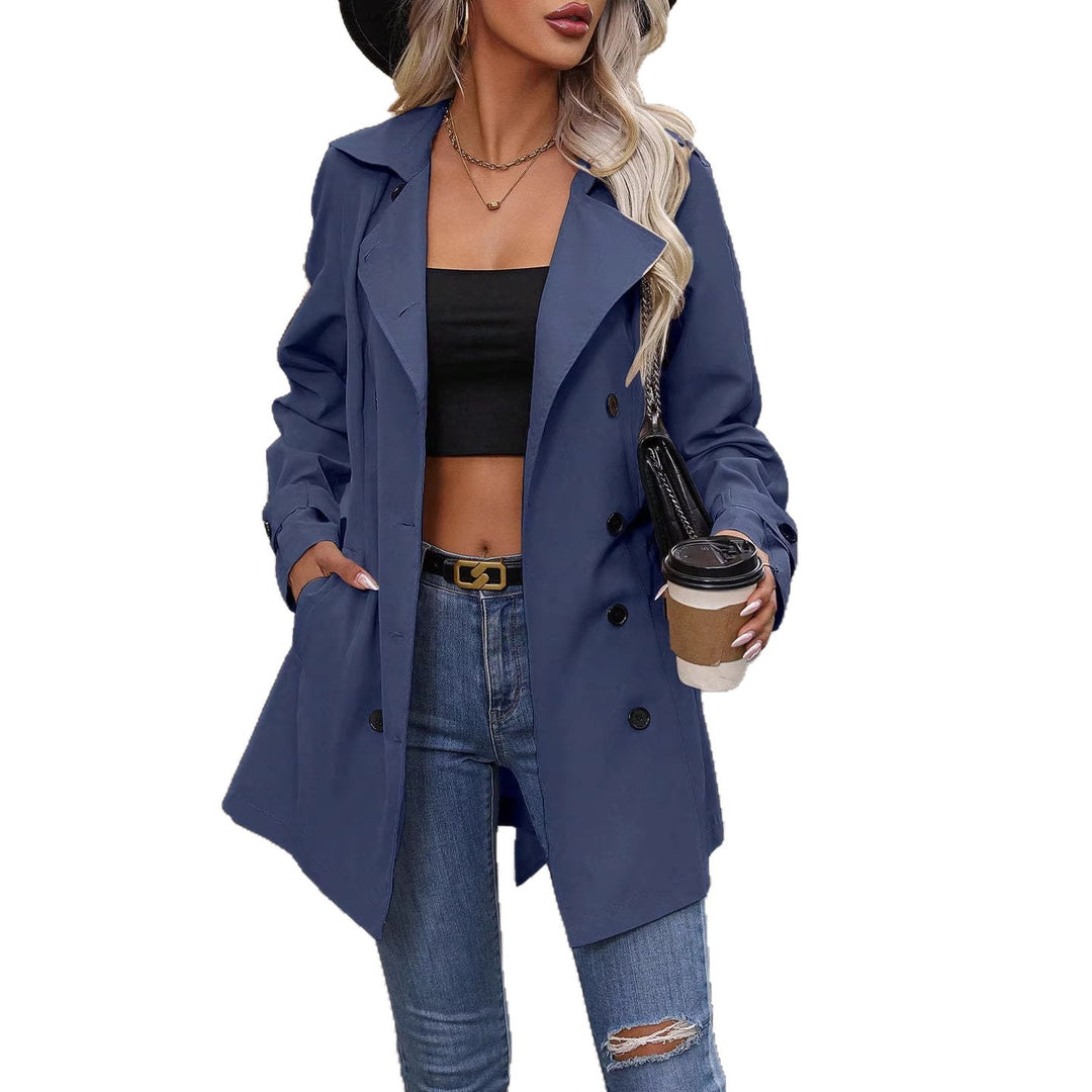 Damen Modischer Trenchcoat mit Gürtel Echo Archiv