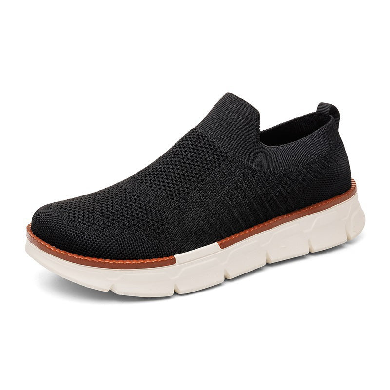 Herren Leichter Strick-Slip-On Sneaker mit Memory-Foam-Komfort und flexibler Profilsohle Echoarchiv