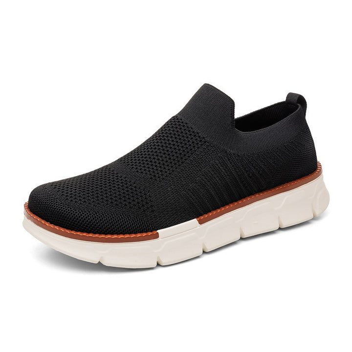 Herren Leichter Strick-Slip-On Sneaker mit Memory-Foam-Komfort und flexibler Profilsohle Echoarchiv