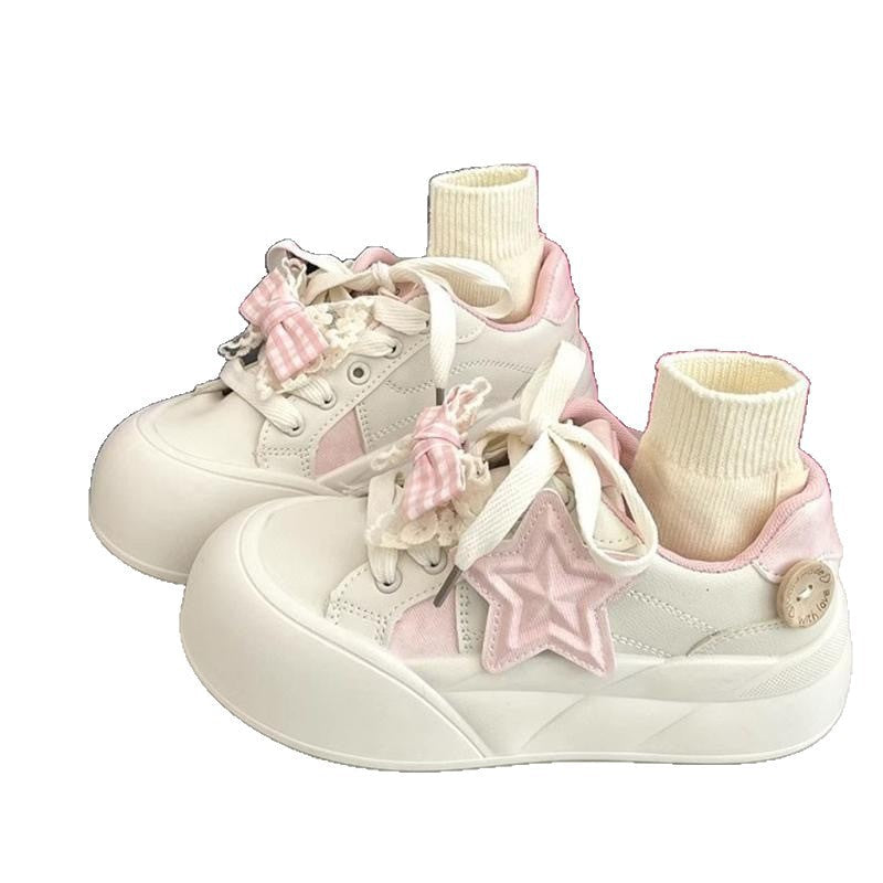 Damen Sneakers aus hochwertigem Leder mit modischem Socken-Design von Echo Archiv