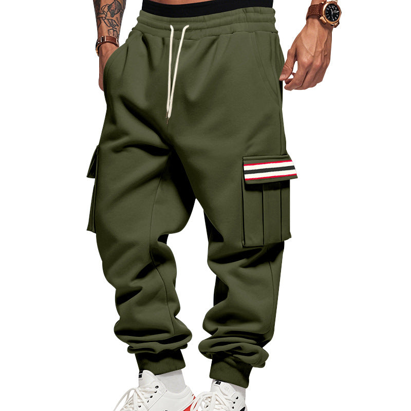 Herren Cargo-Jogginghose mit Mehrfachtaschen und Kordelzug Echoarchiv