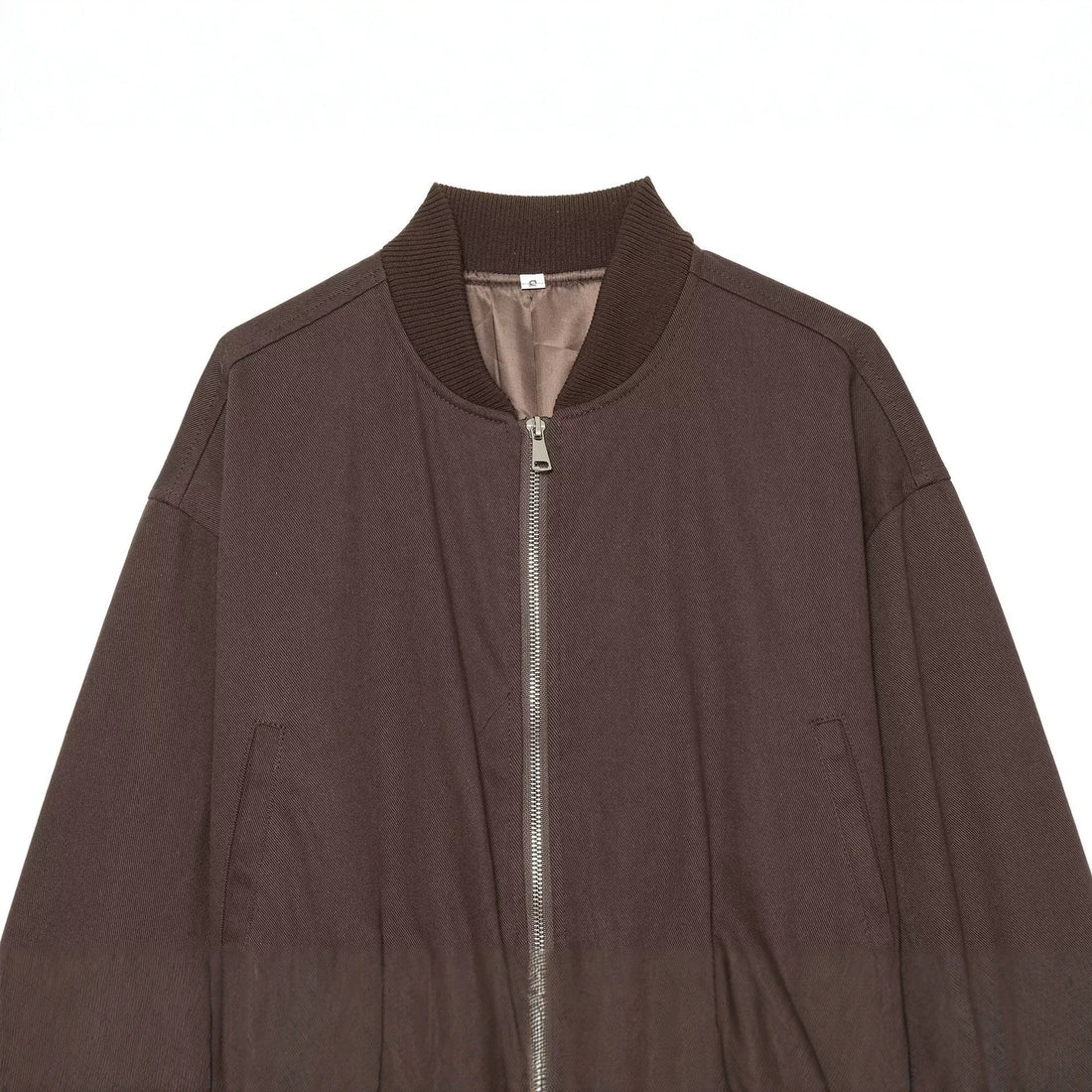 Damen Cropped Bomberjacke mit breitem Rippbündchen und durchgehendem Reißverschluss Echoarchiv