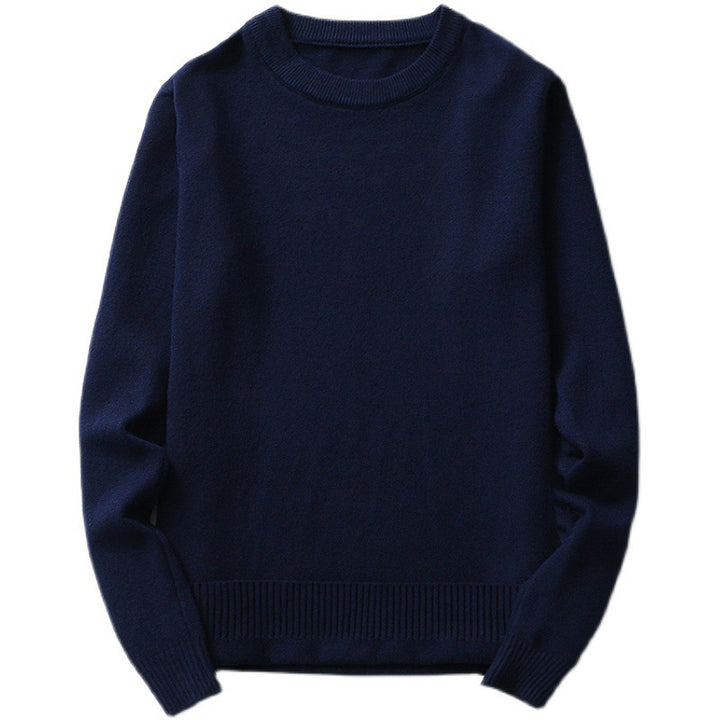 Herren fein gestrickter Pullover aus hochwertiger Baumwolle mit Rundhalsausschnitt Echoarchiv