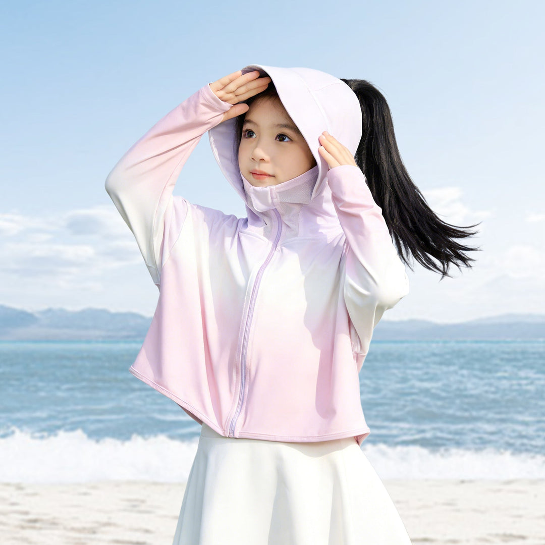 Damen UV-Schutzjacke mit Kapuze und leichtem Baumwollmaterial Echo Archiv