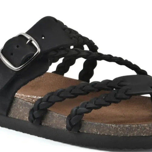 Damen Riemchen-Sandalen mit geflochtenem Design und verstellbarem Riemen Echoarchiv