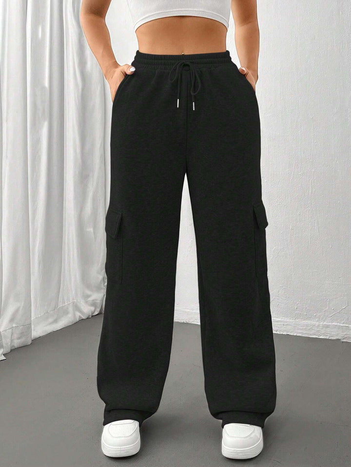 Damen Weite Cargohose im Jogger‑Stil mit Kordelzug Echo Archiv