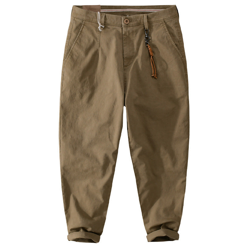 Herren Baumwoll‑Twill Chino im Relaxed‑Tapered Schnitt mit Kordelzugbund und aufgesetzten Taschen Echoarchiv
