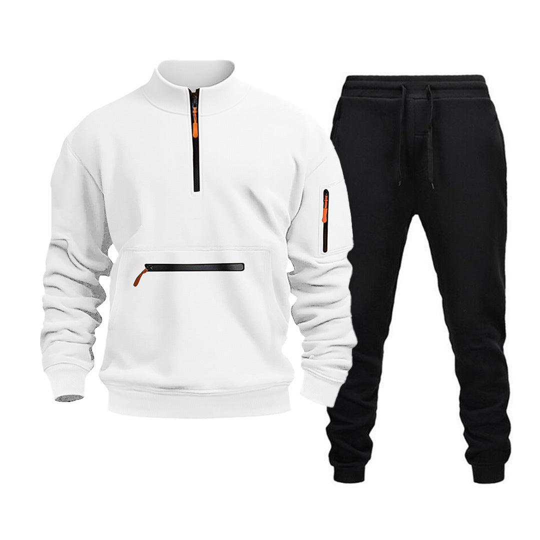 Herren Sportliches Freizeit-Set mit halbautomatischem Reißverschluss und praktischen Taschen Echoarchiv