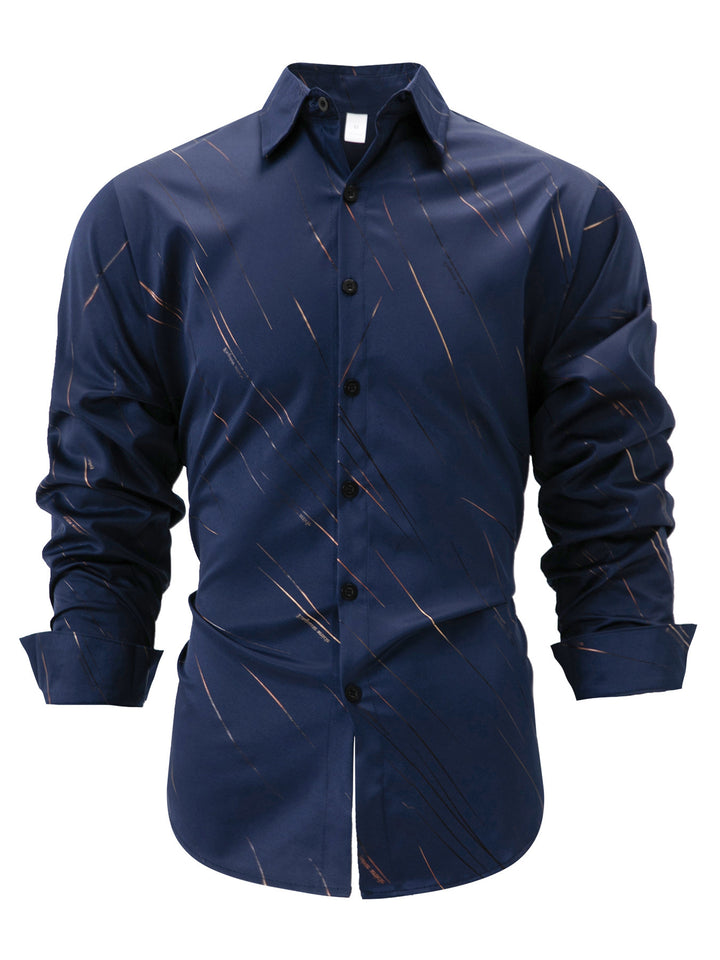 Herren Hemd mit modernem, dynamischem Design und klassischem Schnitt Echoarchiv
