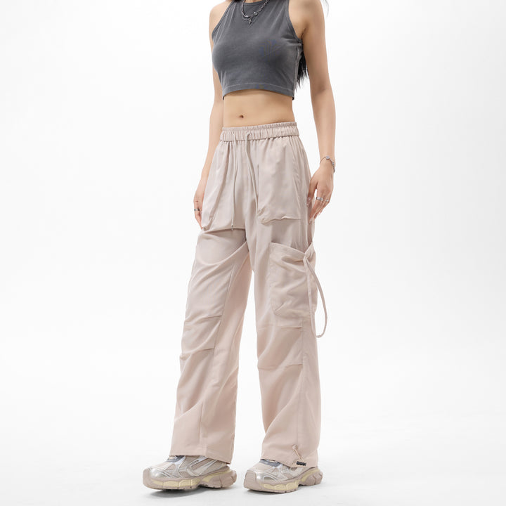 Herren Oversized Cargo‑Bundhose im Baggy‑Utility‑Cut mit Elastikbund, Klapptaschen und verstellbaren Saumabschlüssen Echo Archiv
