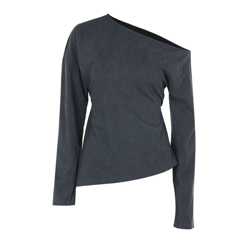 Damen asymmetrisches Langarmoberteil Echo Archiv