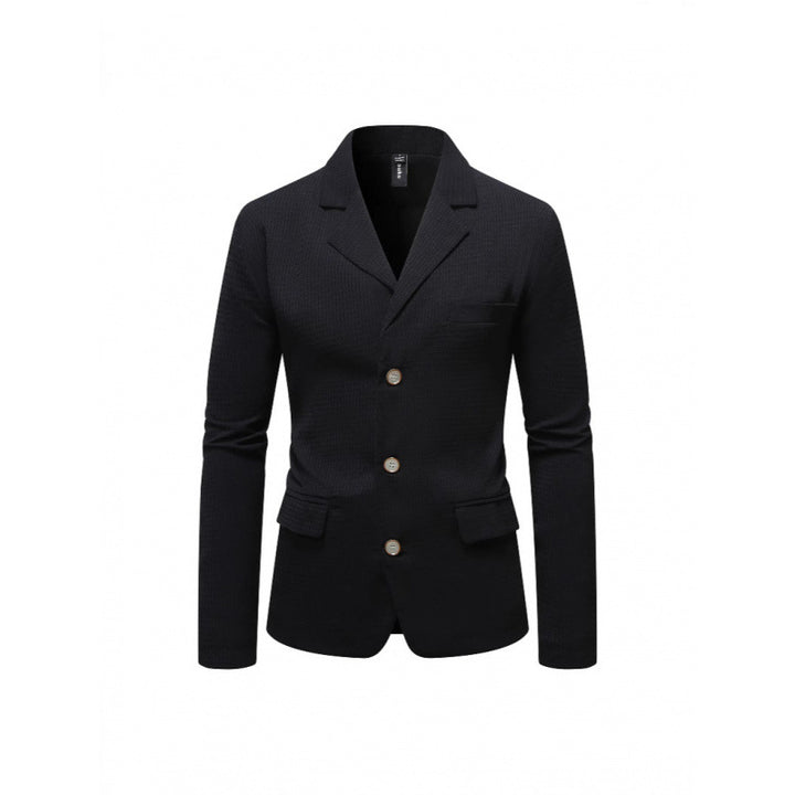 Herren eleganter Blazer mit strukturiertem Design und praktischen Taschen Echoarchiv