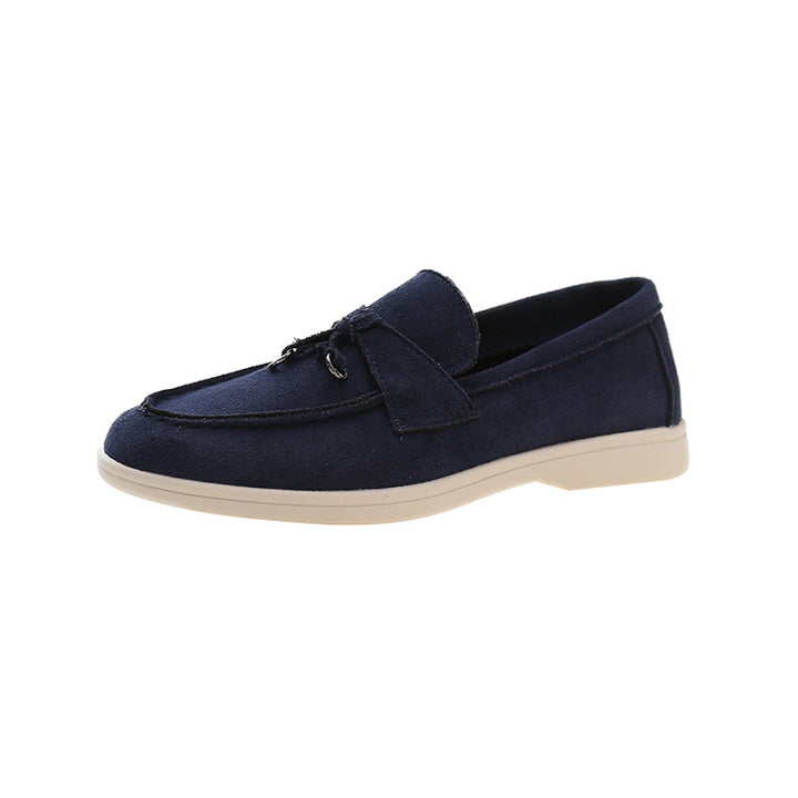 Damen Elegante Wildleder-Loafer mit Quasten und gepolstertem Komfortfußbett – Lioré