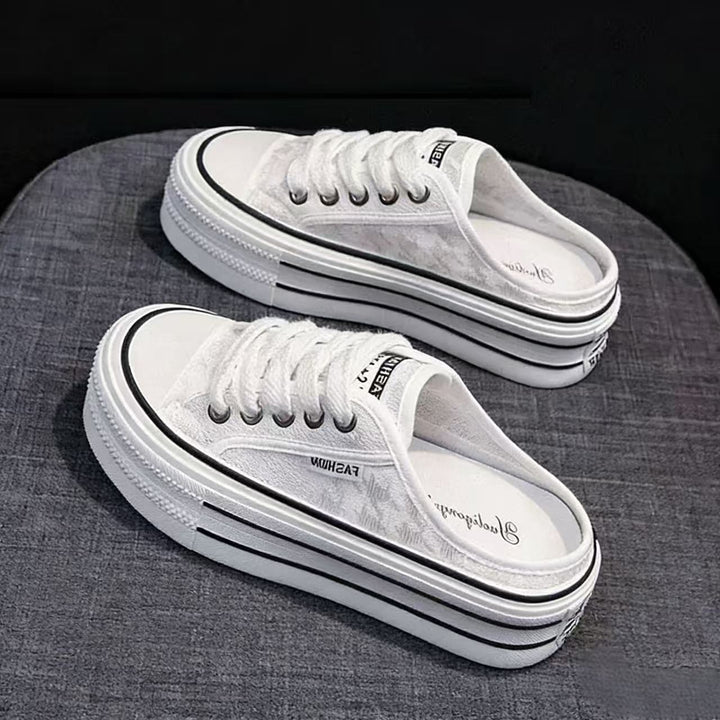 Damen Plattform Sneaker mit luftiger Canvas-Oberfläche und rutschfester Sohle Echo Archiv