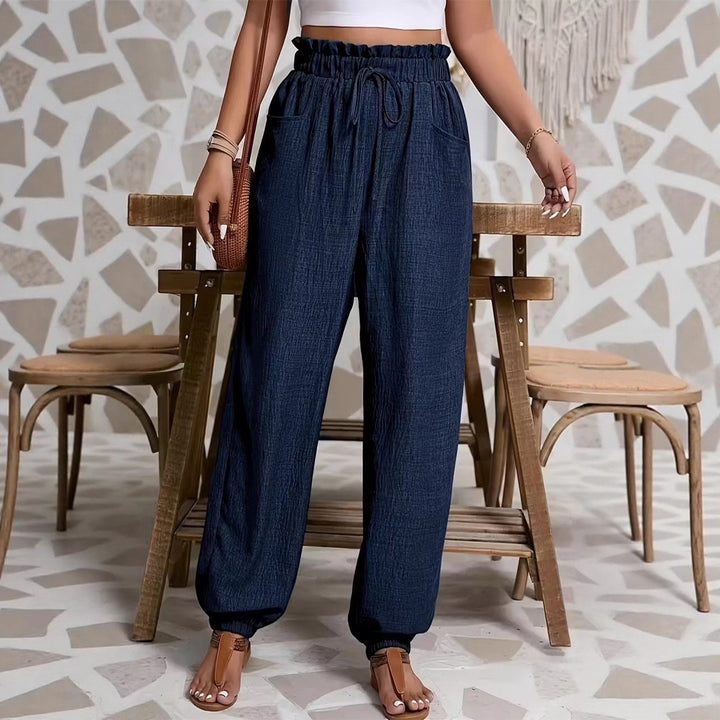 Damen weite Paperbag-Hose Echoarchiv