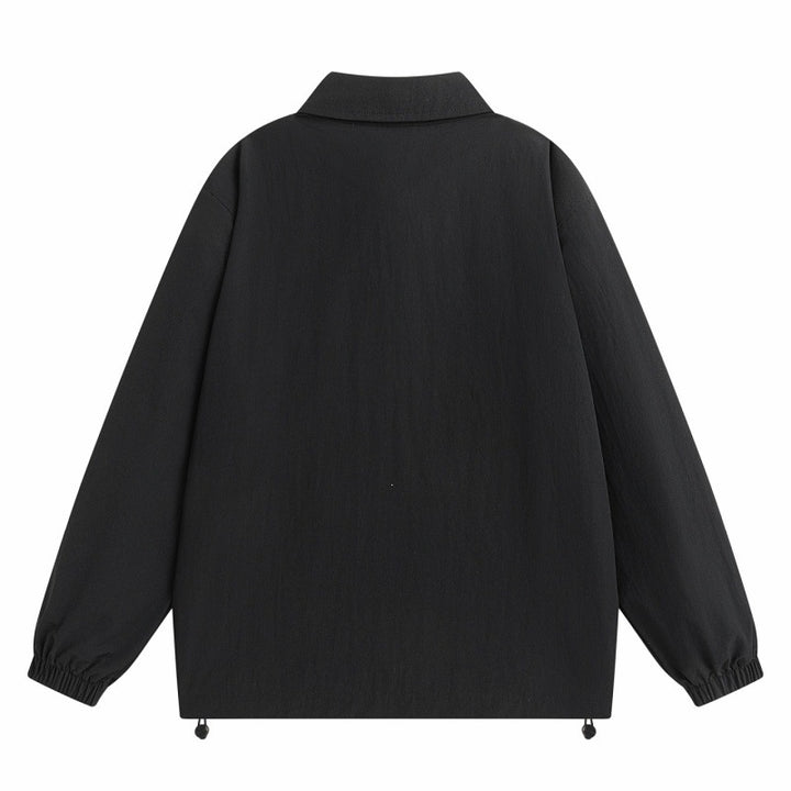 Herren Leichte Zip‑Übergangsjacke mit kontrastierendem Reißverschluss, Tunnelzug und elastischen Bündchen Echoarchiv