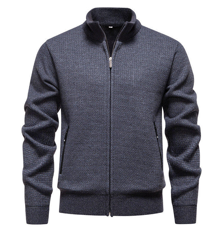 Herren Strickjacke mit modernem Zipper und seitlichen Reißverschlusstaschen Echoarchiv