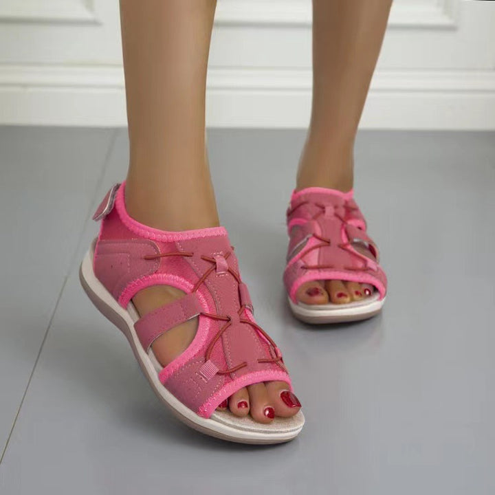 Damen Sportive Komfort-Sandalette mit gepolstertem Fußbett und Klett-Fersenriemen – Sorelia
