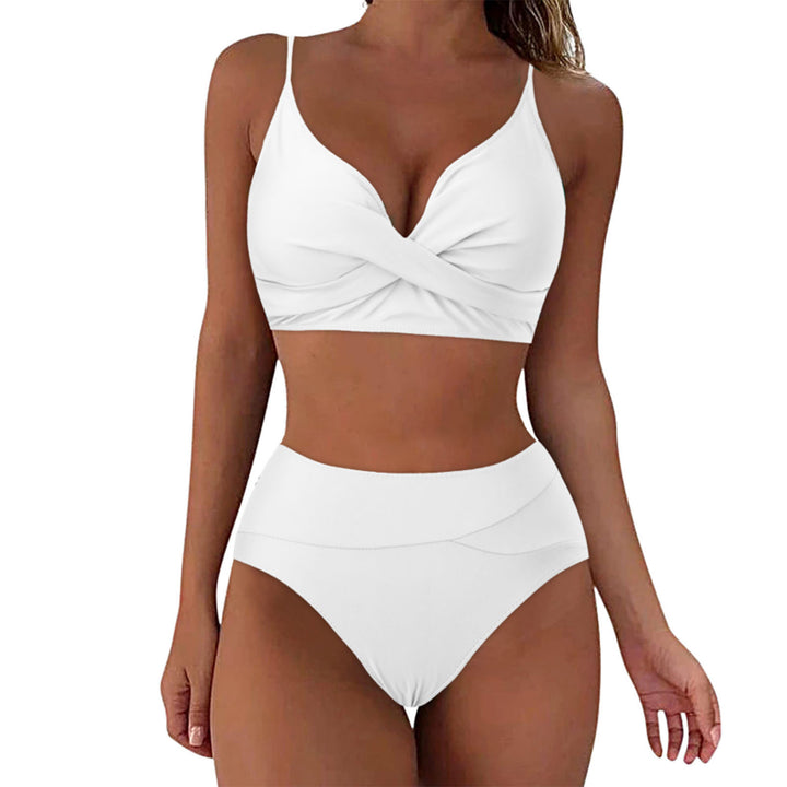 Damen Hochtailliertes Bikini-Set mit raffiniertem Twist-Oberteil Echo Archiv