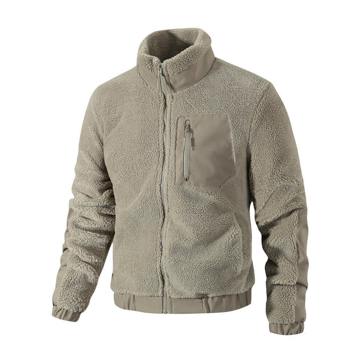 Herren Gemütliche Fleecejacke mit Stehkragen Echo Archiv