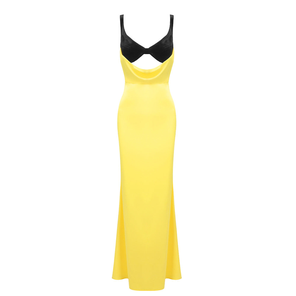 Damen Elegantes langes Kleid mit raffiniertem Bustier-Design und fließendem Rock Echo Archiv