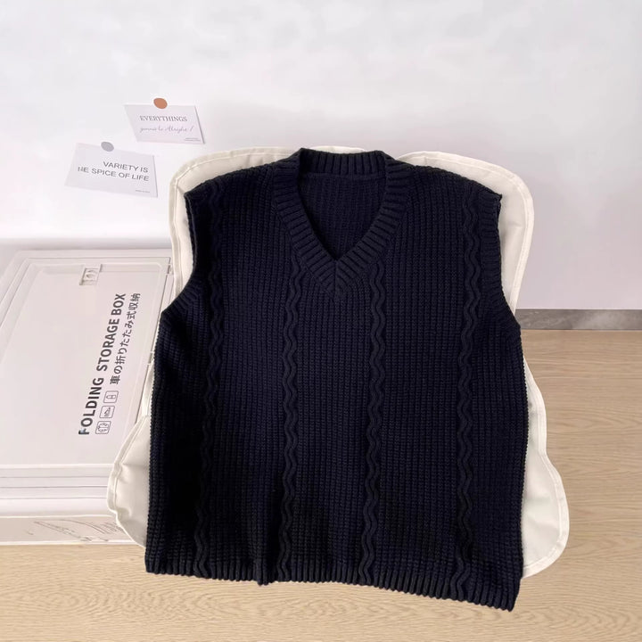Damen Strickpullover ohne Ärmel Echoarchiv