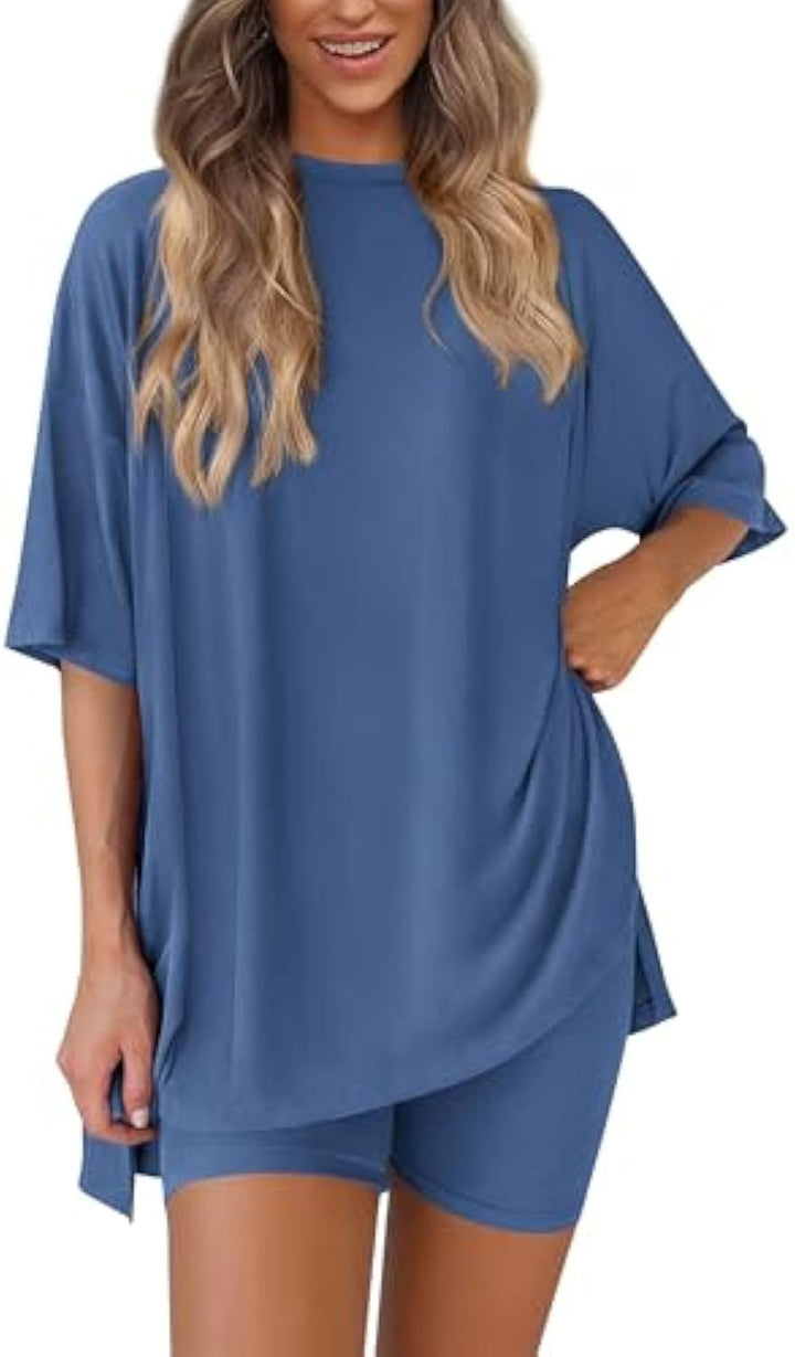 Damen lässiges Sport-T-Shirt mit Shorts im Set Echo Archiv